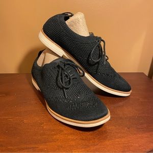 Euro Soft by Sofft Black Virida Oxford Walking Sneakers, size 6.5